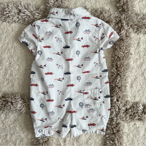 NWOT Janie and Jack Vehicle Print Romper - Picture 3 of 3